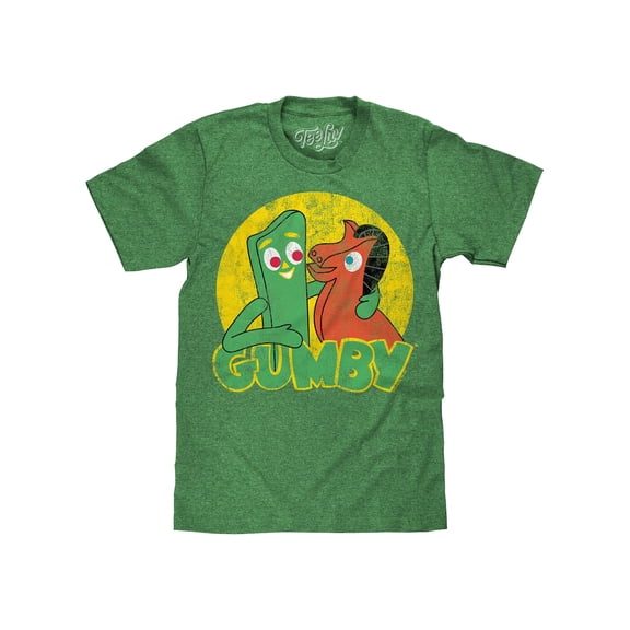 Tee Luv Gumby and Pokey Vintage Cartoon T-Shirt (Men's) (M)
