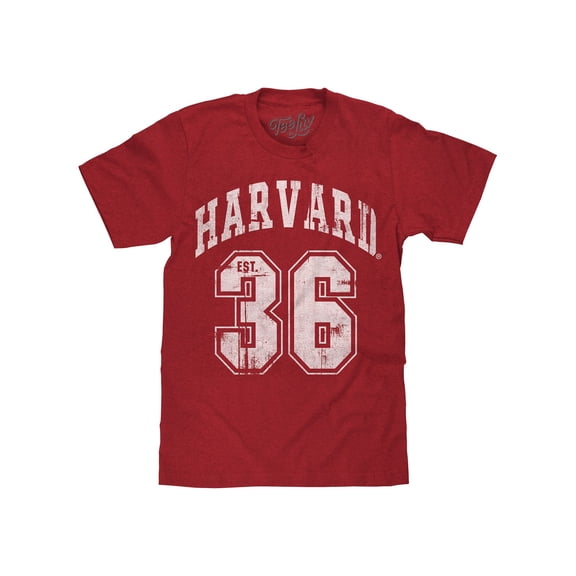 Tee Luv Harvard University Est 36 Faded College Logo Shirt (Men's) (L)