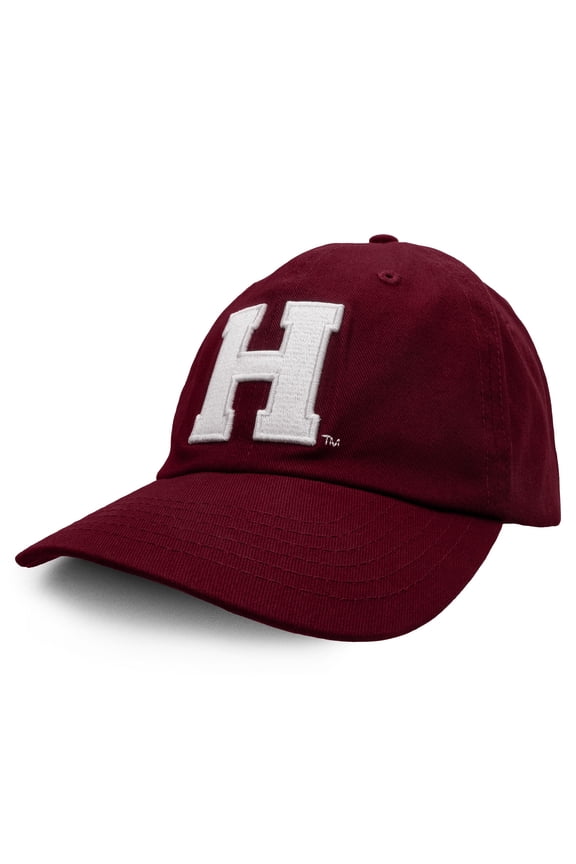 Harvard University H Logo Burgundy Baseball Cap