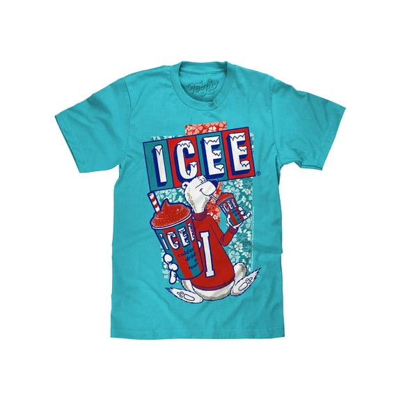 Tee Luv Hawaiian ICEE Polar Bear Drink Logo T-Shirt (Men's) (M)