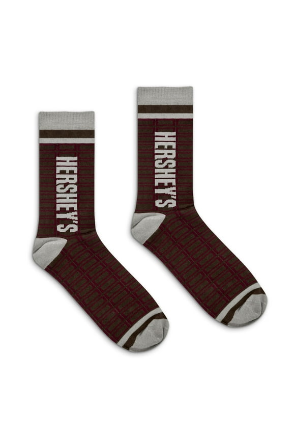 Hershey's Chocolate Candy Logo Grid Pattern Socks (Men's)