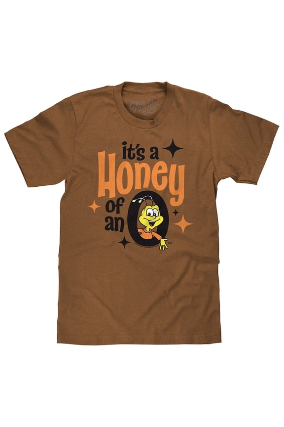 Honey Nut Cheerios Cereal Buzz The Bee Cartoon Mascot Shirt (Men's) (L)