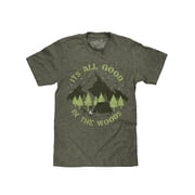 Tee Luv Its All Good In The Woods Retro Camping T-Shirt Mens XL