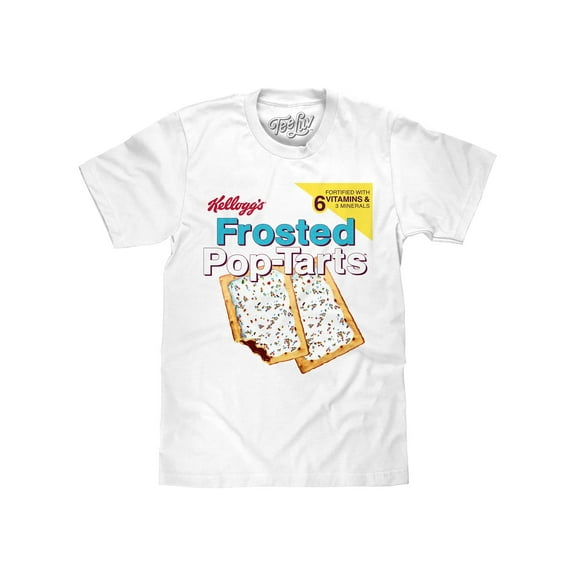 Tee Luv Kellogg's Frosted Pop-Tarts Breakfast Food Logo Shirt (Men's) (3XL)