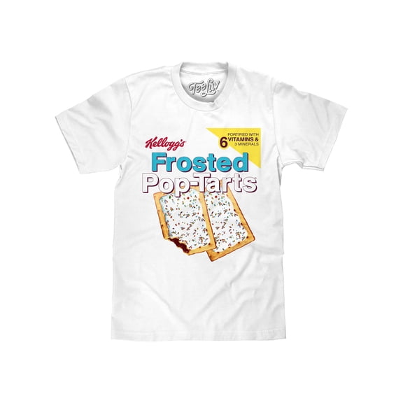 Tee Luv Kellogg's Frosted Pop-Tarts Breakfast Food Logo Shirt (Men's) (L)