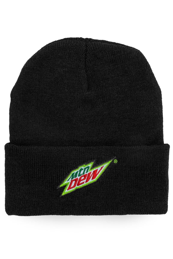 MTN Dew Soda Logo Black Beanie