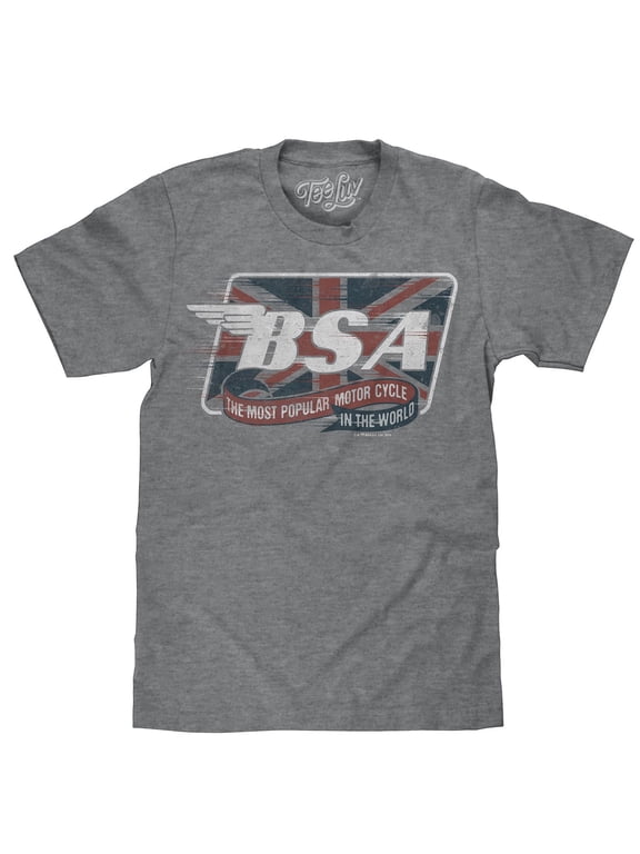 BSA Motorcycles British Union Jack Flag Logo Shirt (Men's) (3XL)