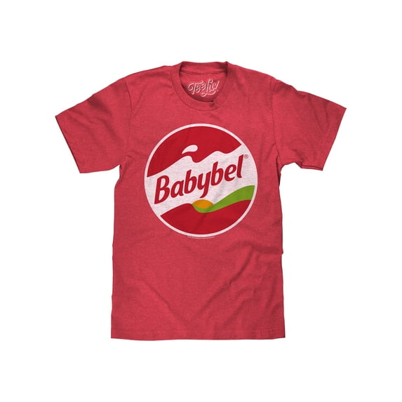 Tee Luv Men's Babybel Snack Cheese Logo Shirt (S)