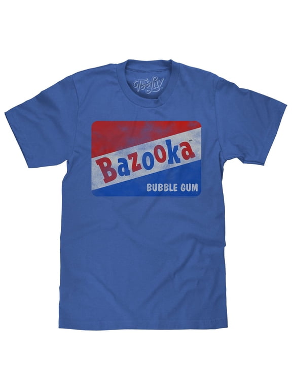 Big and Tall Bazooka Bubble Gum Retro Candy Logo T-Shirt (Men's) (4XLT)