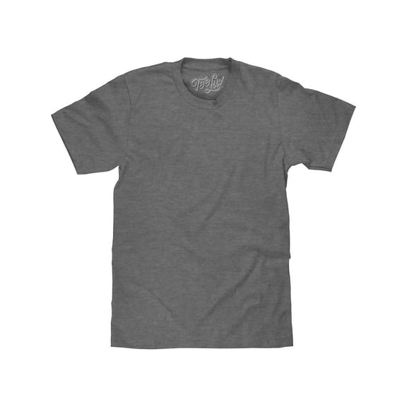 Tee Luv Men's Big and Tall Casual Graphite Heather T-Shirt (5XLB)