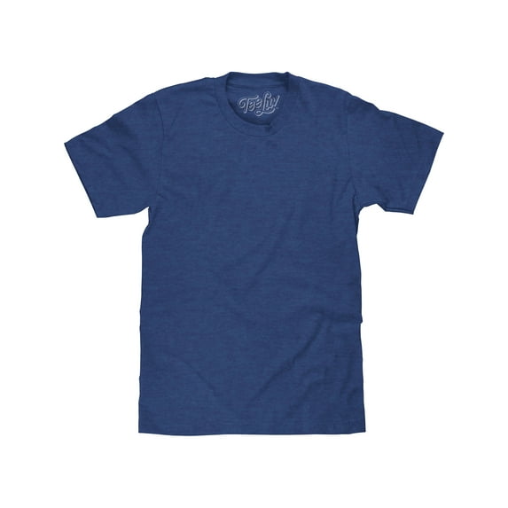 Tee Luv Men's Big and Tall Casual Royal Blue Heather T-Shirt (LT)