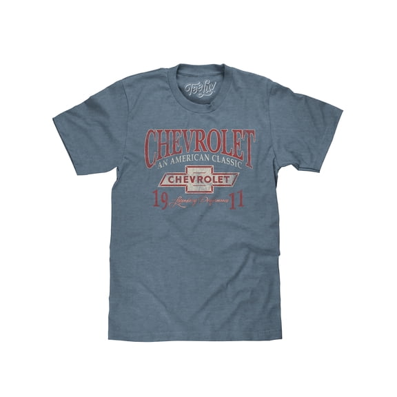 Tee Luv Men's Big and Tall Chevrolet An American Classic Graphic T-Shirt (2XLB)
