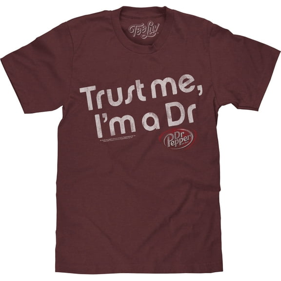 Tee Luv Men's Big and Tall Dr Pepper Trust Me I'm A Dr T-Shirt (2XLB)