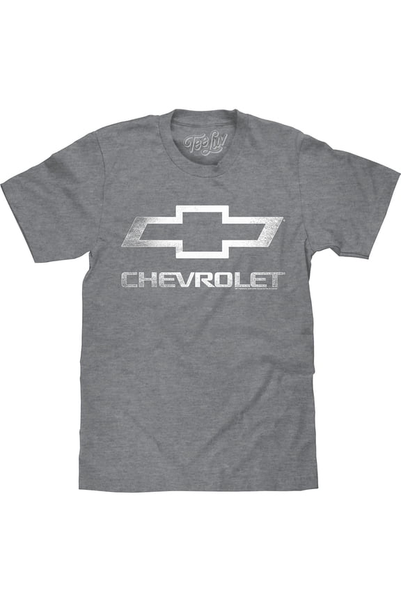 Men's Big and Tall Faded Chevrolet Bowtie Logo Shirt (5XLB)