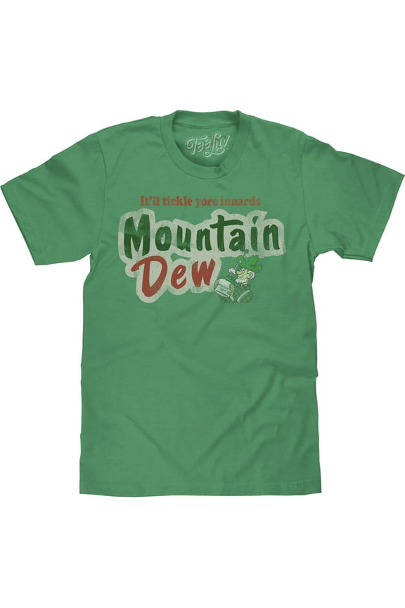 Men's Big and Tall Faded Mountain Dew Graphic Tee Shirt (4XLB)