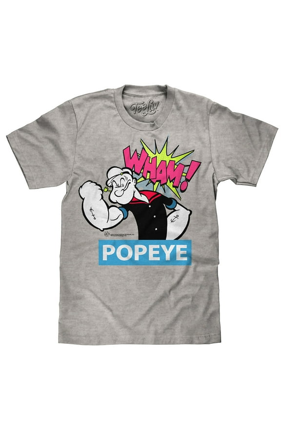 Men's Big and Tall Popeye the Sailor Cartoon Character T-Shirt (3XLB)