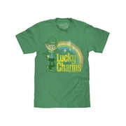 Tee Luv Men's Big and Tall Retro Lucky Charms Cereal Cartoon Mascot Shirt (2XLT)