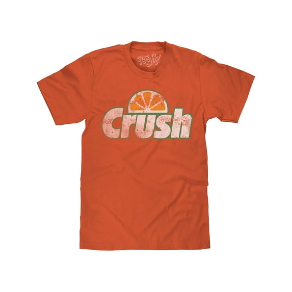 Tee Luv Men's Big and Tall Retro Orange Crush Soda Logo Shirt (4XLB)