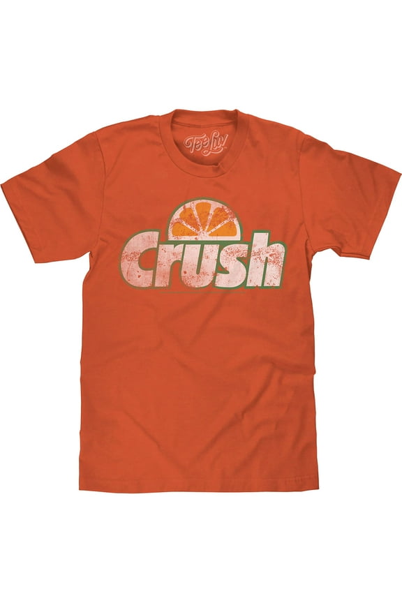 Men's Big and Tall Retro Orange Crush Soda Logo Shirt (4XLT)