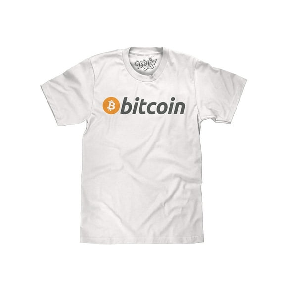 Tee Luv Men's Bitcoin Cryptocurrency Logo Shirt (M)