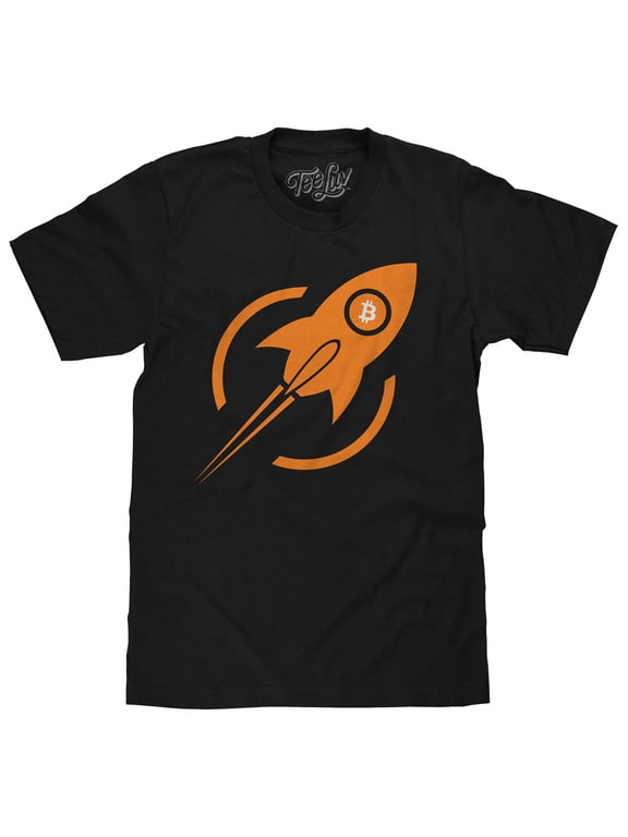 Men's Bitcoin Rocket Ship Logo Shirt (3XL)