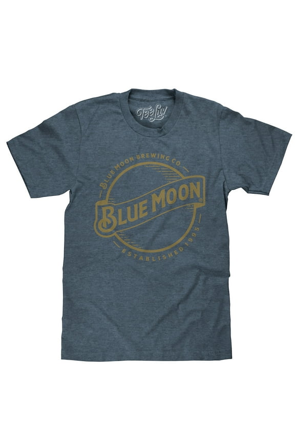 Men's Blue Moon Brewing Company Gold Logo Beer T-Shirt (XL)