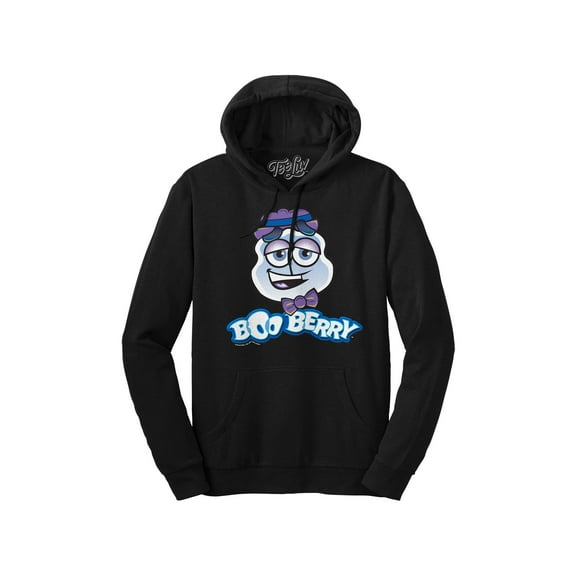 Tee Luv Men's Boo Berry Monster Cereal Logo Hoodie (L)