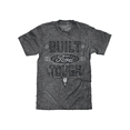 thumbnail image 1 of Tee Luv Built Ford Tough T-Shirt - Distressed Ford Logo Deer Skull Shirt, 1 of 3