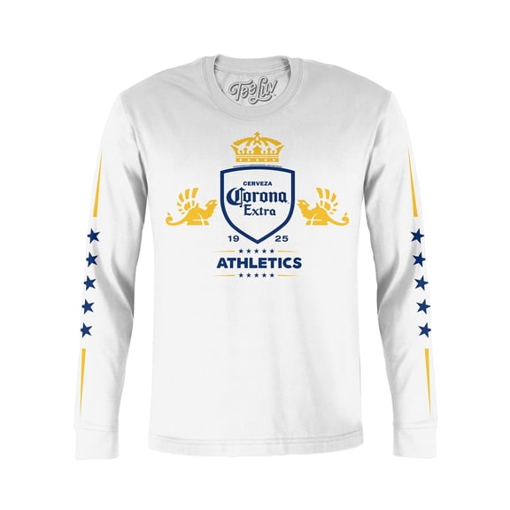 Tee Luv Cerveza Corona Extra Long Sleeve Beer Logo Shirt (Men's) (M)