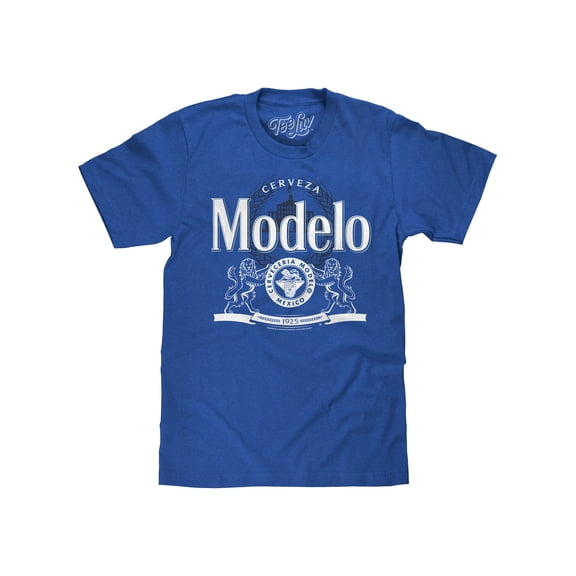 Tee Luv Men's Cerveza Modelo Beer Brand Short Sleeve T-Shirt (L)