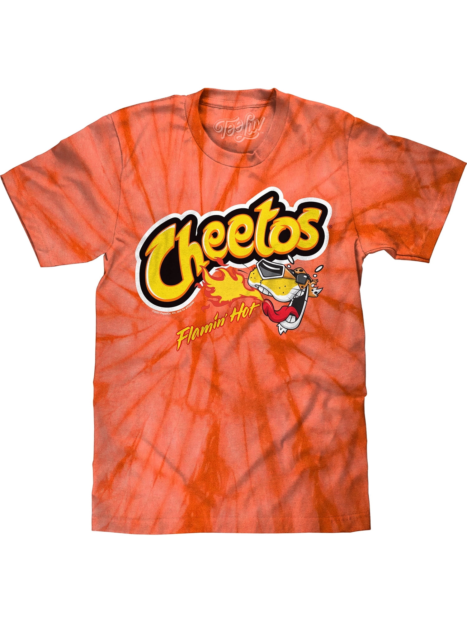 Tee Luv Chester Cheetah Flamin' Hot Cheetos Tie Dye T-Shirt (Men's) (L) -  Walmart.com