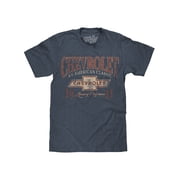 Tee Luv Chevrolet 1911 T-Shirt - An American Classic Chevy Indigo-Black Heather Graphic Tee Mens L
