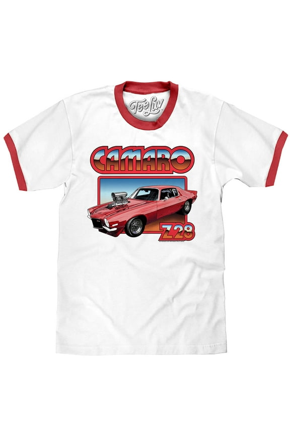 Men's Chevrolet Camaro Z28 Ringer Tee Shirt (L)