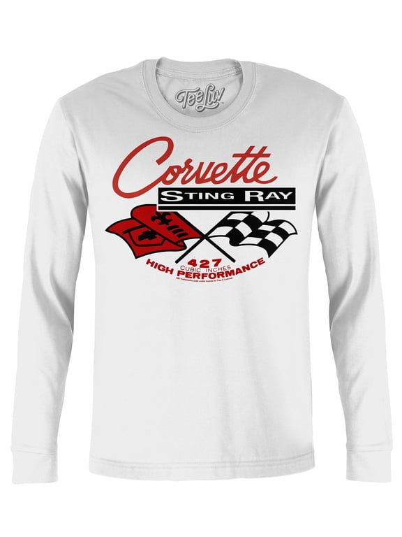 Chevrolet Corvette Stingray Long Sleeve Car Emblem Shirt (Men's) (XXL)