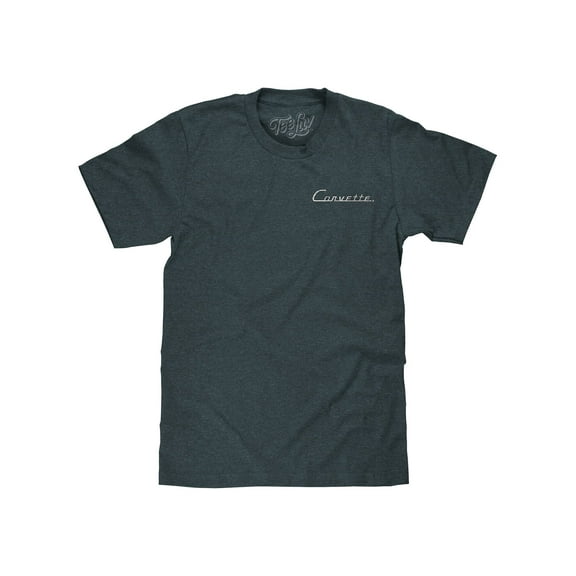 Tee Luv Men's Chevy Corvette C1 Front and Back Car Graphic T-Shirt (S)