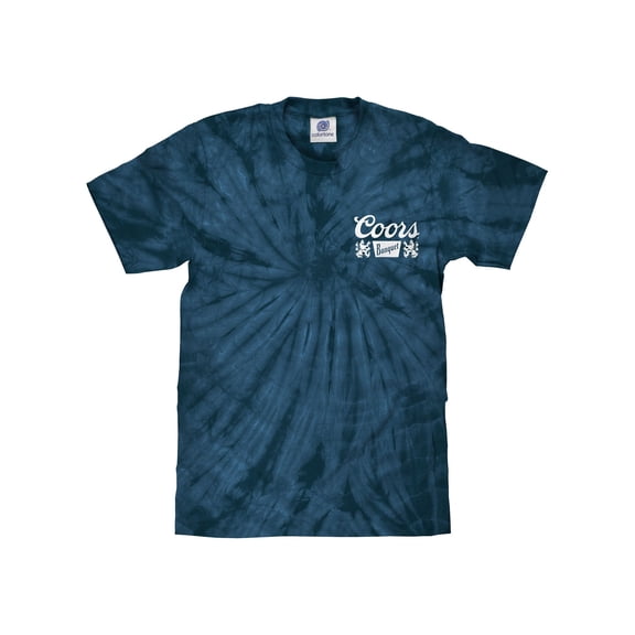 Tee Luv Coors Banquet Front and Back Beer Logo Tie Dye T-Shirt (Men's) (S)