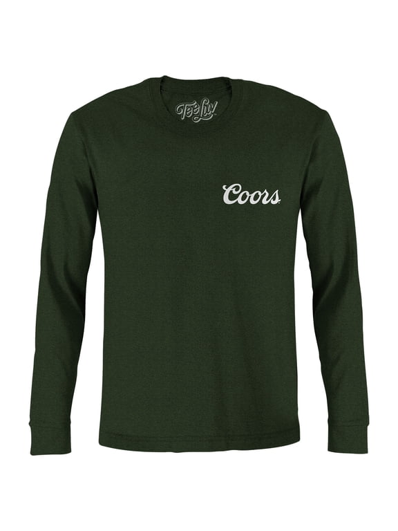 Men's Coors Banquet Beer Front and Back Print Long Sleeve Shirt (XL)