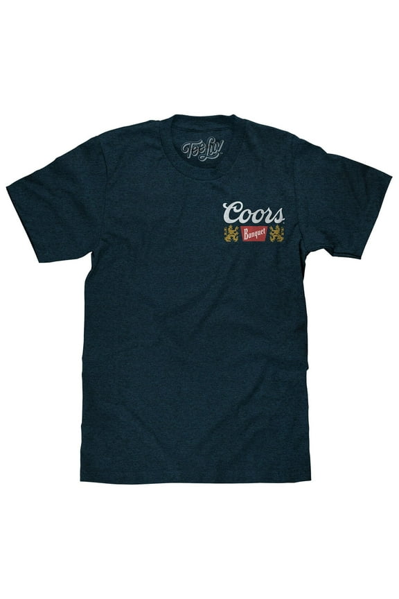 Coors Banquet Beer Golden Colorado Denim Heather T-Shirt (Men's) (L)