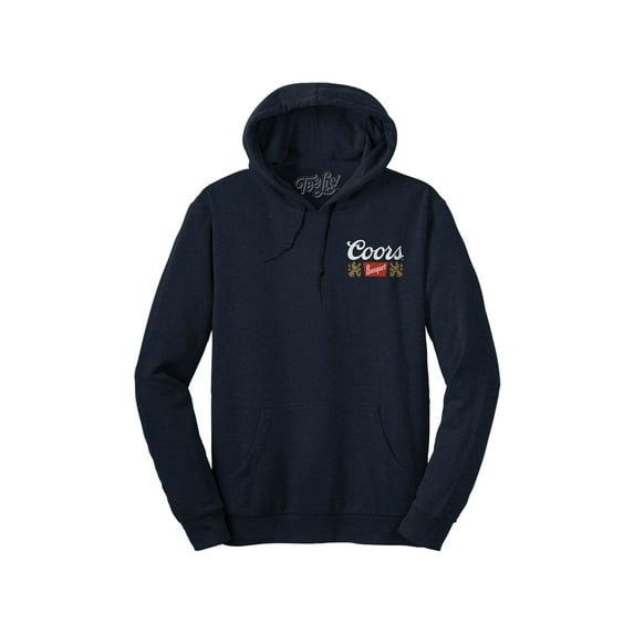 Tee Luv Men's Coors Banquet Beer Golden Colorado Double Sided Graphic Hoodie (L)