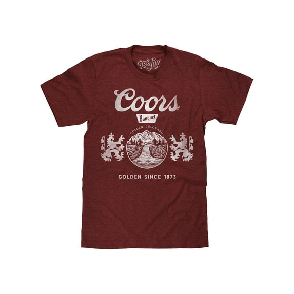 Tee Luv Men's Coors Banquet Beer Golden Colorado T-Shirt (XXL)