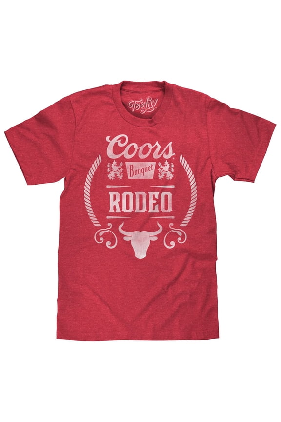 Men's Coors Banquet Beer Rodeo Bull T-Shirt (L)