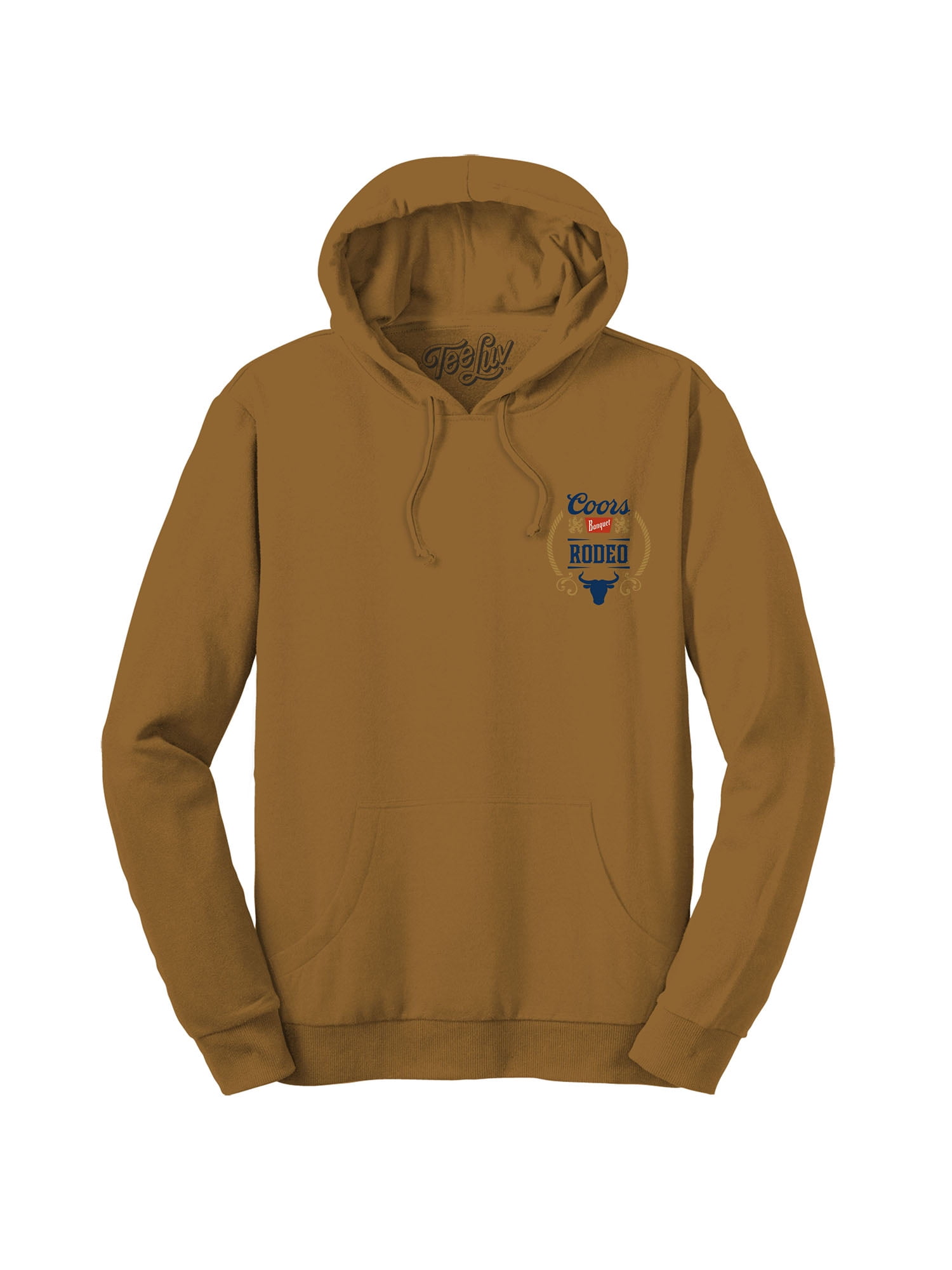 Tee Luv Men's Coors Banquet Rodeo Beer Logo Hoodie (XL)