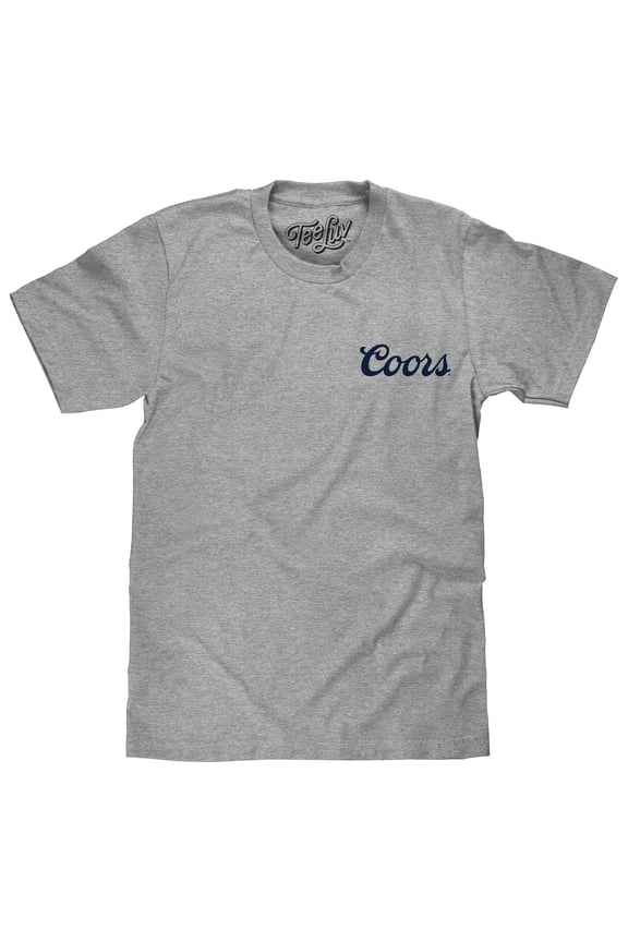 Men's Coors Banquet Since 1873 Double Sided Beer Brand T-Shirt (L)