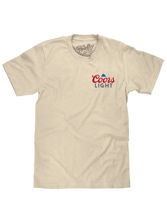 Coors Light Beer Baseball League Double Sided Graphic T-Shirt (Men's) (M)