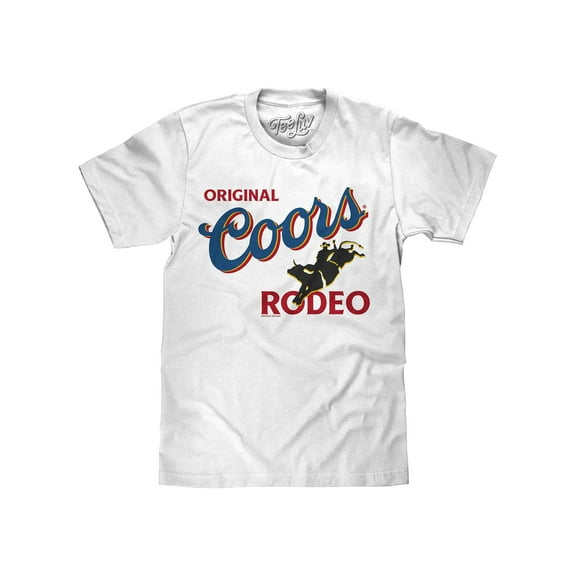 Tee Luv Men's Coors Original Rodeo Beer Shirt (S)