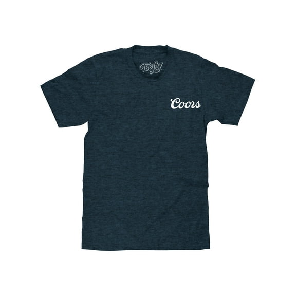 Tee Luv Men's Coors Original Rodeo Double-Sided Beer Logo Shirt (L)