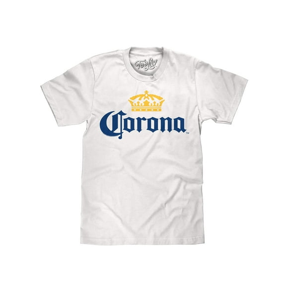 Tee Luv Men's Corona Beer Crown Logo T-Shirt (L)