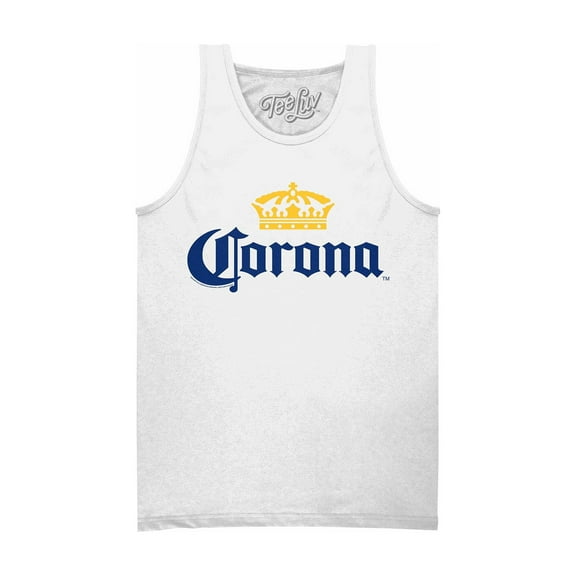 Tee Luv Men's Corona Beer Crown Logo Tank Top (M)