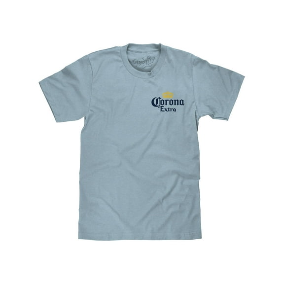 Tee Luv Corona Extra Front and Back Beer Logo Shirt (Men's) (L)
