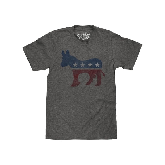 Tee Luv Men's Democrat Donkey Mascot T-Shirt (XL)